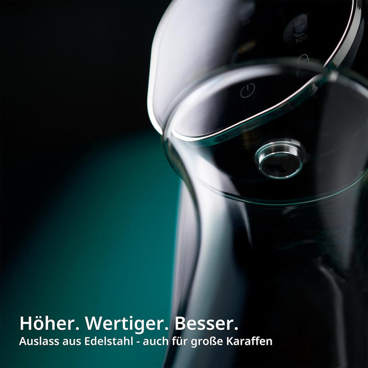 OsmoFresh Auftisch Osmoseanlage Quella Pro Black | mit Heisswasserspender | 6 Temperaturstufen | 7-F