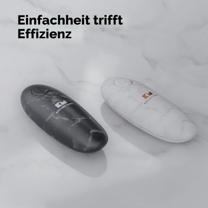 Kitchen Mama Elektrischer Dosenöffner V2 - Verbesserte Klinge öffnet jede Dosenform, Dosenöffner ohn
