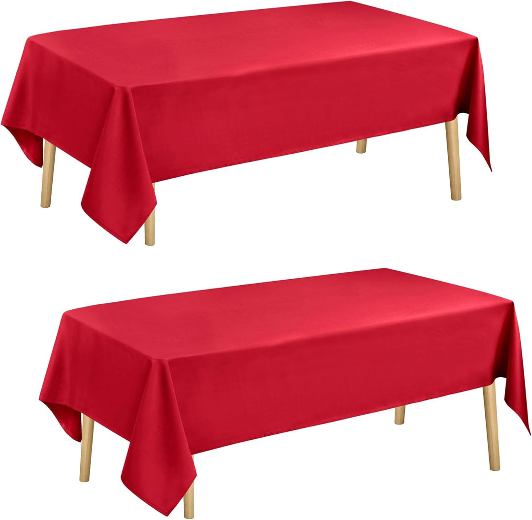 Hiasan Glatt Weihnachten Tischdecke Fleckenabweisend Tischtuch mit Lotuseffekt Leicht Wasserabweisen