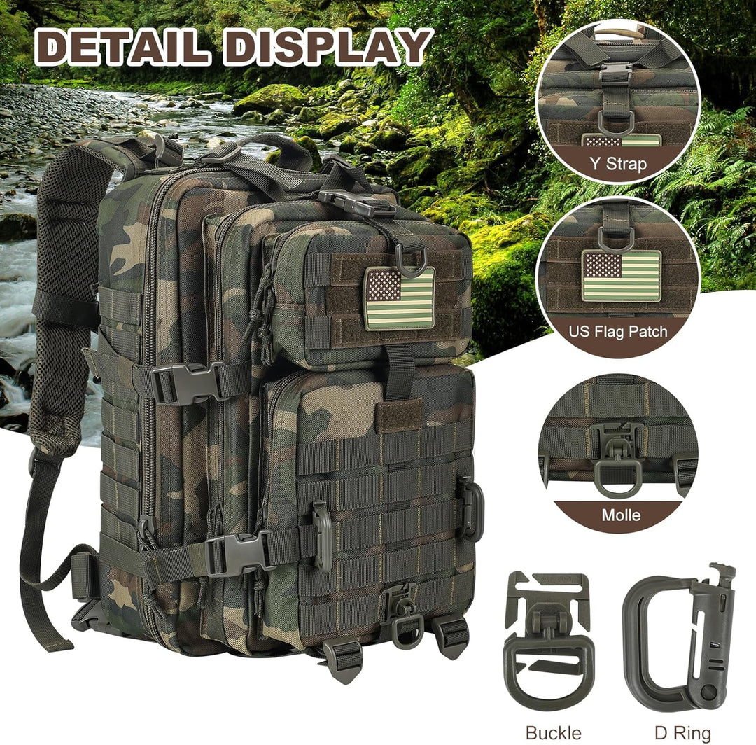 Militär Taktischer Rucksack Cooper Rucksack Armee Assault Pack 3 Tage Bug Out Go Bag Trekking Wander