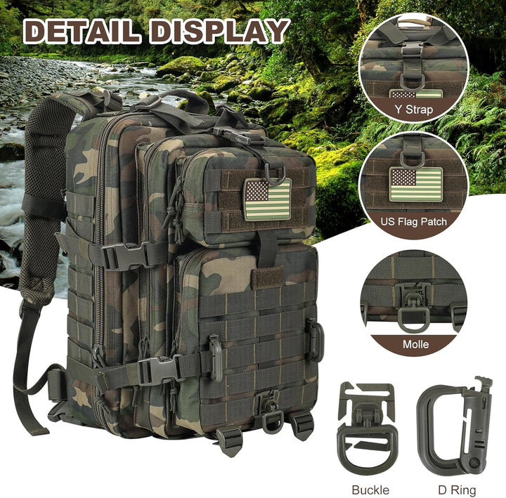 Militär Taktischer Rucksack Cooper Rucksack Armee Assault Pack 3 Tage Bug Out Go Bag Trekking Wander