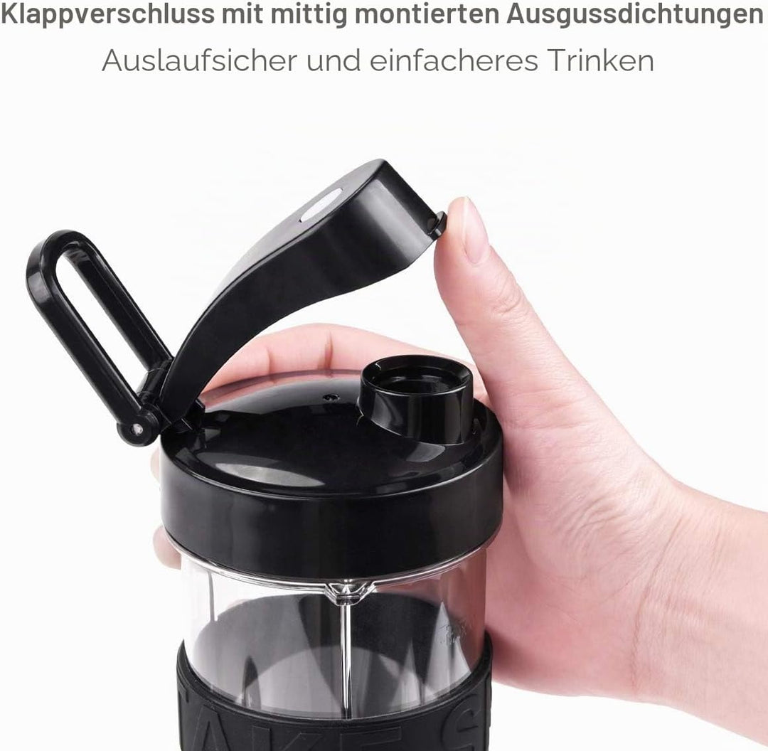 Smoothie Flaschen, Mixer Smoothie Maker Trinkflasche/Tritan flasche/Wasserflasche 570ml BPA-frei für