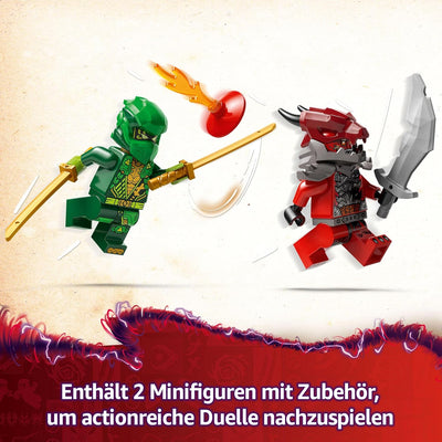 LEGO NINJAGO Lloyds Actionflitzer - Auto Bauspielzeug mit 2 Minifiguren für Rollenspiele, baubares S