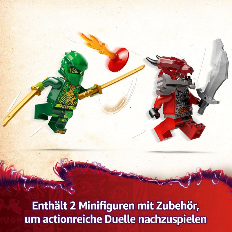 LEGO NINJAGO Lloyds Actionflitzer - Auto Bauspielzeug mit 2 Minifiguren für Rollenspiele, baubares S