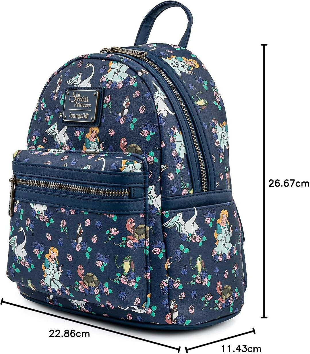 Loungefly Swan Princess and friends AOP Limited Edition Double Strap Handbag