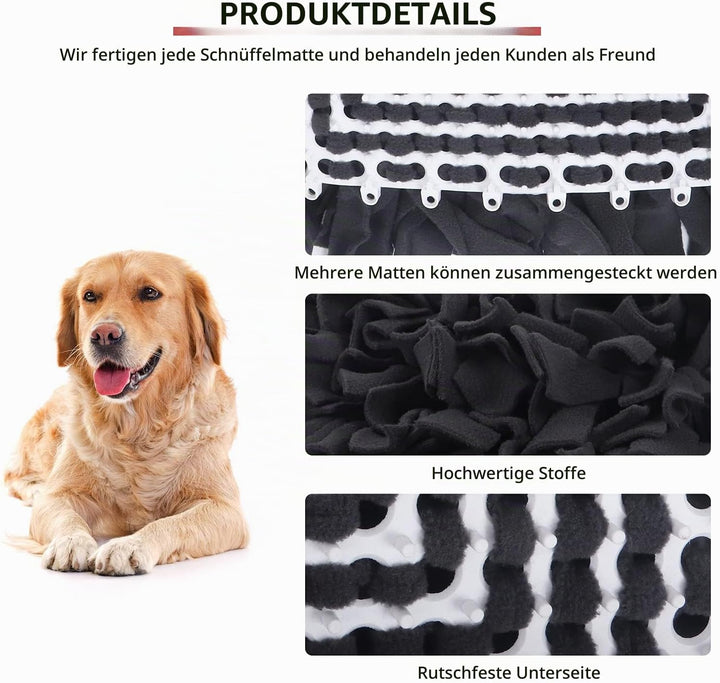 IEUUMLER Schnüffelteppich Hund Riechen Trainieren Schnüffeldecke Futtermatte Trainingsmatte für Haus