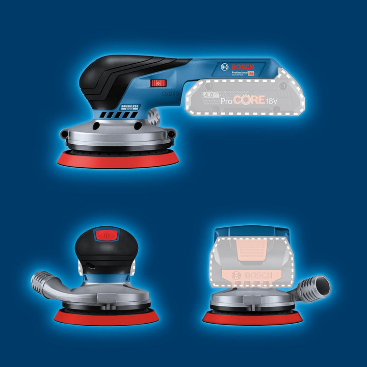 Bosch Professional 18V System Akku Exzenterschleifer GEX 18V-125 (inkl. Schleifteller (125mm), 1x Sc