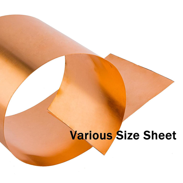 Reine Kupferfolie Metall Kupferblech Platte geschnittenes Material Rollen (0.5 * 200 * 1000mm) 0.5*2