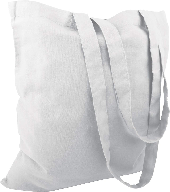 Cottonbagjoe Baumwolltaschen | 38x42 cm | unbedruckt | mit zwei langen Henkeln | bemalbar | Öktex 10