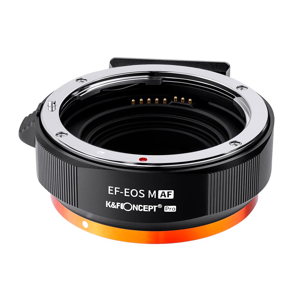 K&F Concept EF-EOS M Autofokus-Objektivadapter, Autofokus-Objektivadapter für Canon EOS EF/EF-S Obje