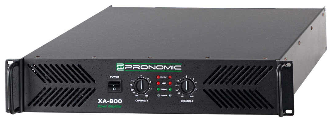Pronomic XA-800 Endstufe - Stereo-Leistungsverstärker mit 2x 1900 Watt an 2 Ohm - Lüfter automatisch