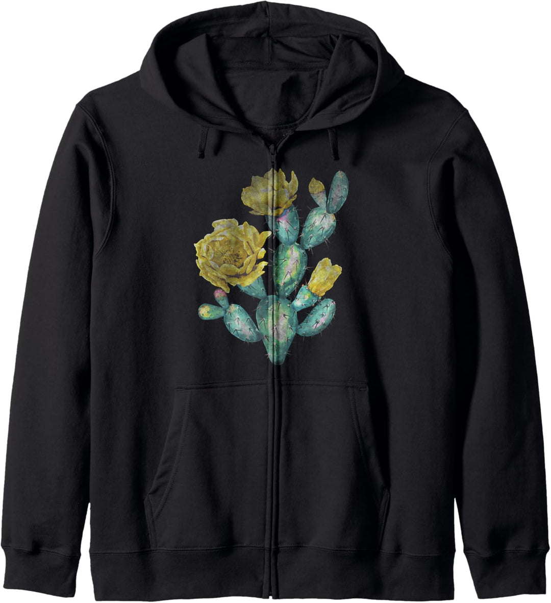 Trendy Color Pop Cactus Kapuzenjacke
