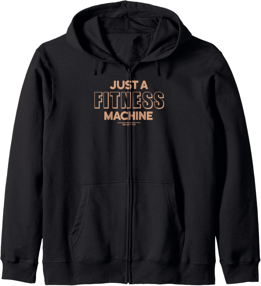 Just a Fitness Machine Motivation Bodybuilding Gym Sprüche Kapuzenjacke