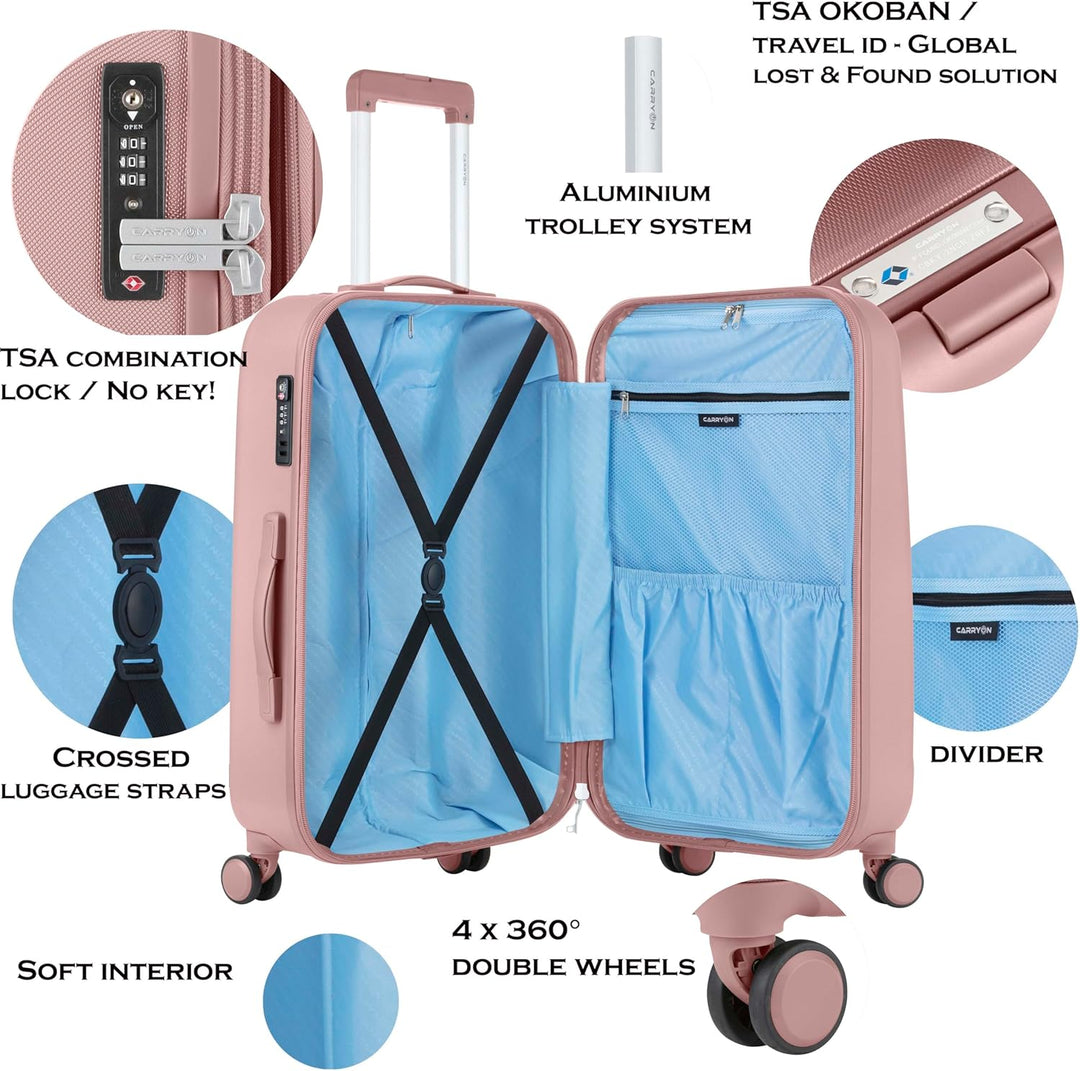 CarryOn Skyhopper Koffer (Rosa, Kleine) Rosa Kleine, Rosa Kleine