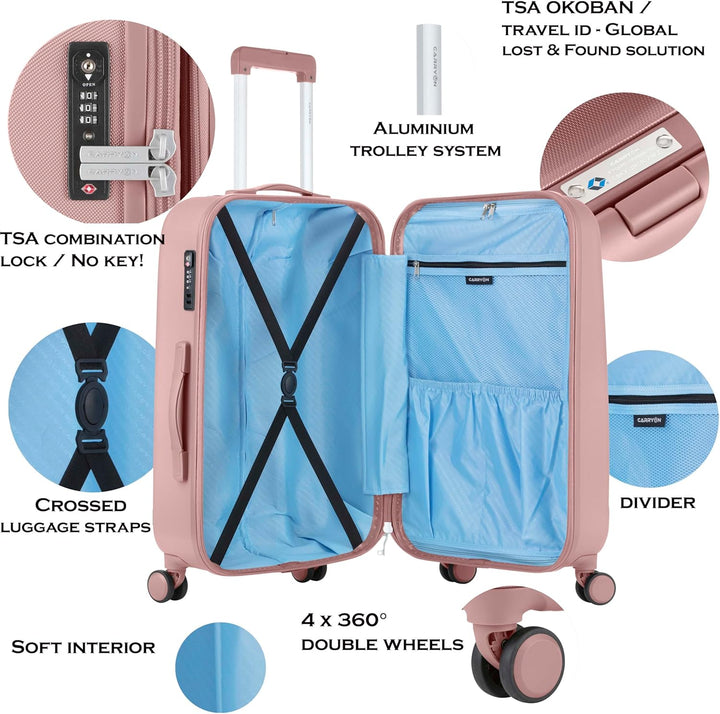 CarryOn Skyhopper Koffer (Rosa, Kleine) Rosa Kleine, Rosa Kleine
