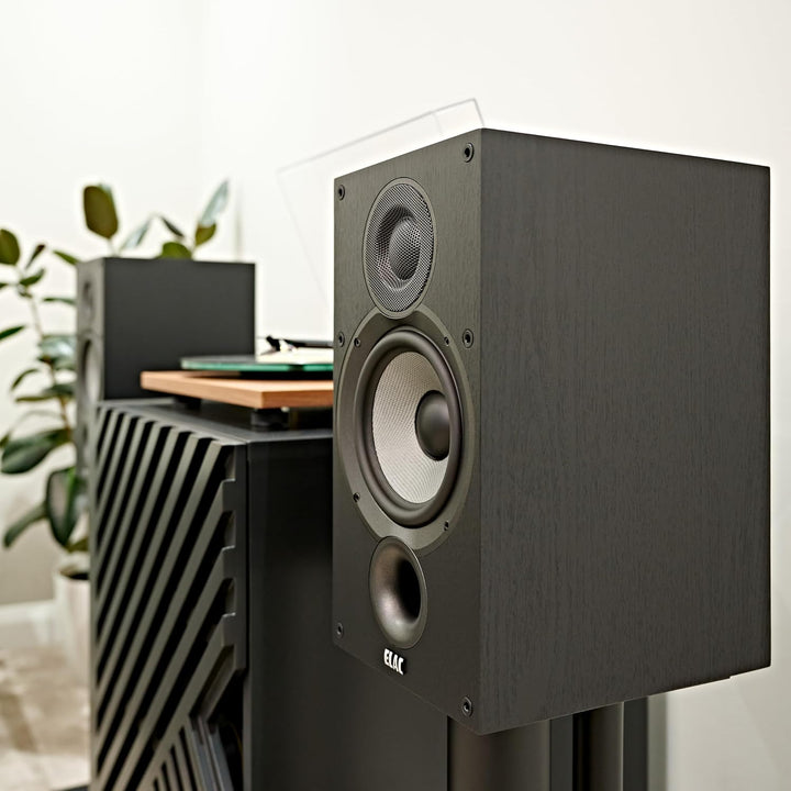 ELAC DEBUT B6.2 Regal-Lautsprecher Schwarz dekor Single, Single