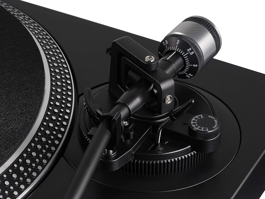 Audio-Technica LP120xBTUSB Direktangetriebener Plattenspieler (Bluetooth & USB) Schwarz Black USB an
