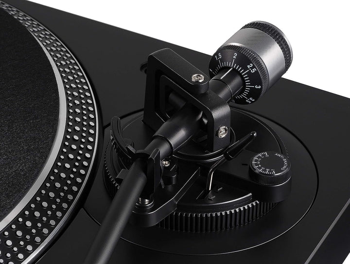 Audio-Technica LP120xBTUSB Direktangetriebener Plattenspieler (Bluetooth & USB) Schwarz Black USB an