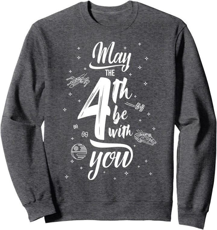 Star Wars May The 4th Be With You Space Text C1 Sweatshirt