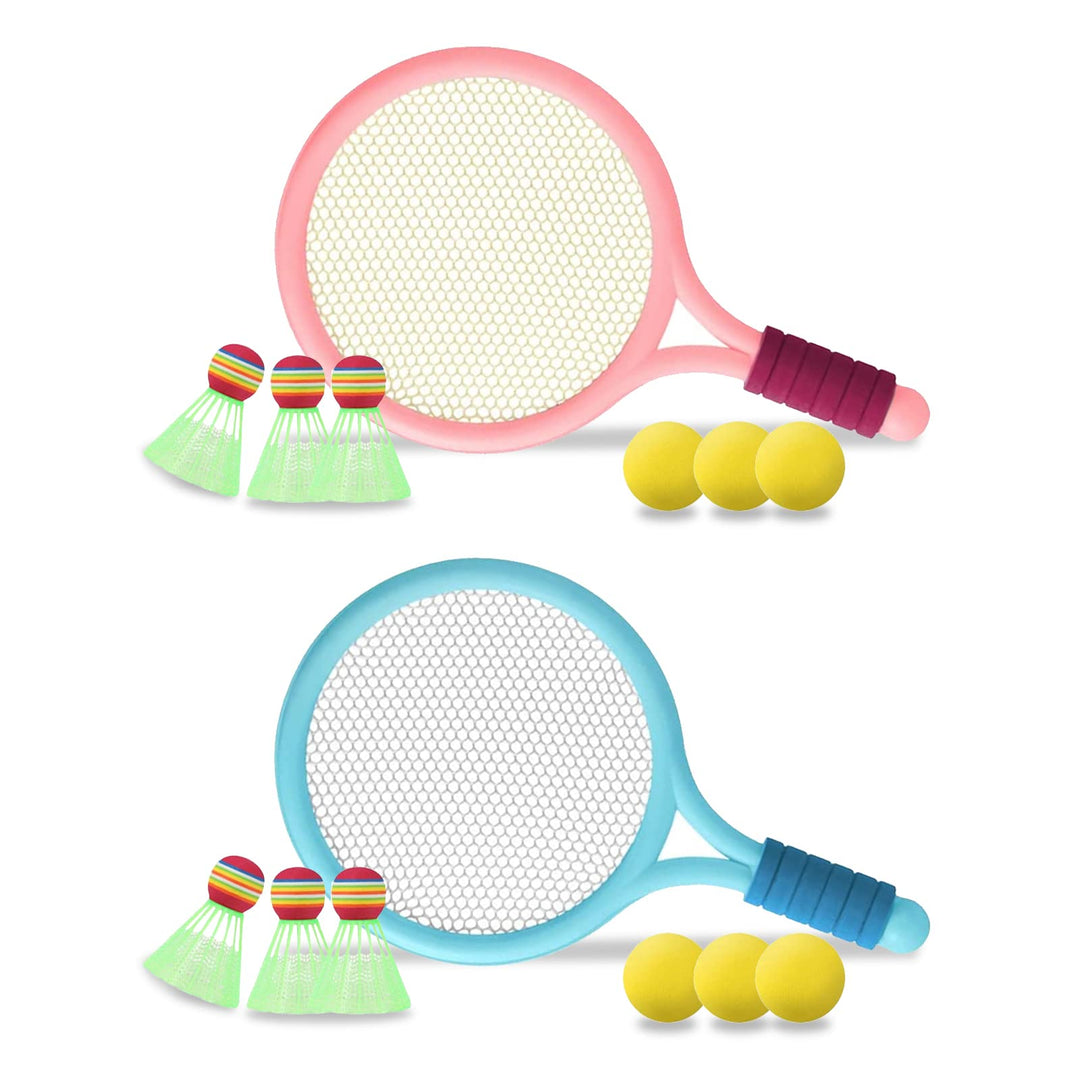 Kinder Federballset,Kinder Tennisschläger,Badminton Racket Spielzeug,Leichte Badminton-Set,Tennissch