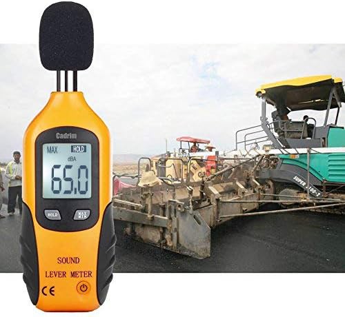 Cadrim Digital Schallpegelmessgerät, Tragbare Schallpegelmesser 30dB bis130dB Dezibel Messgerät mit