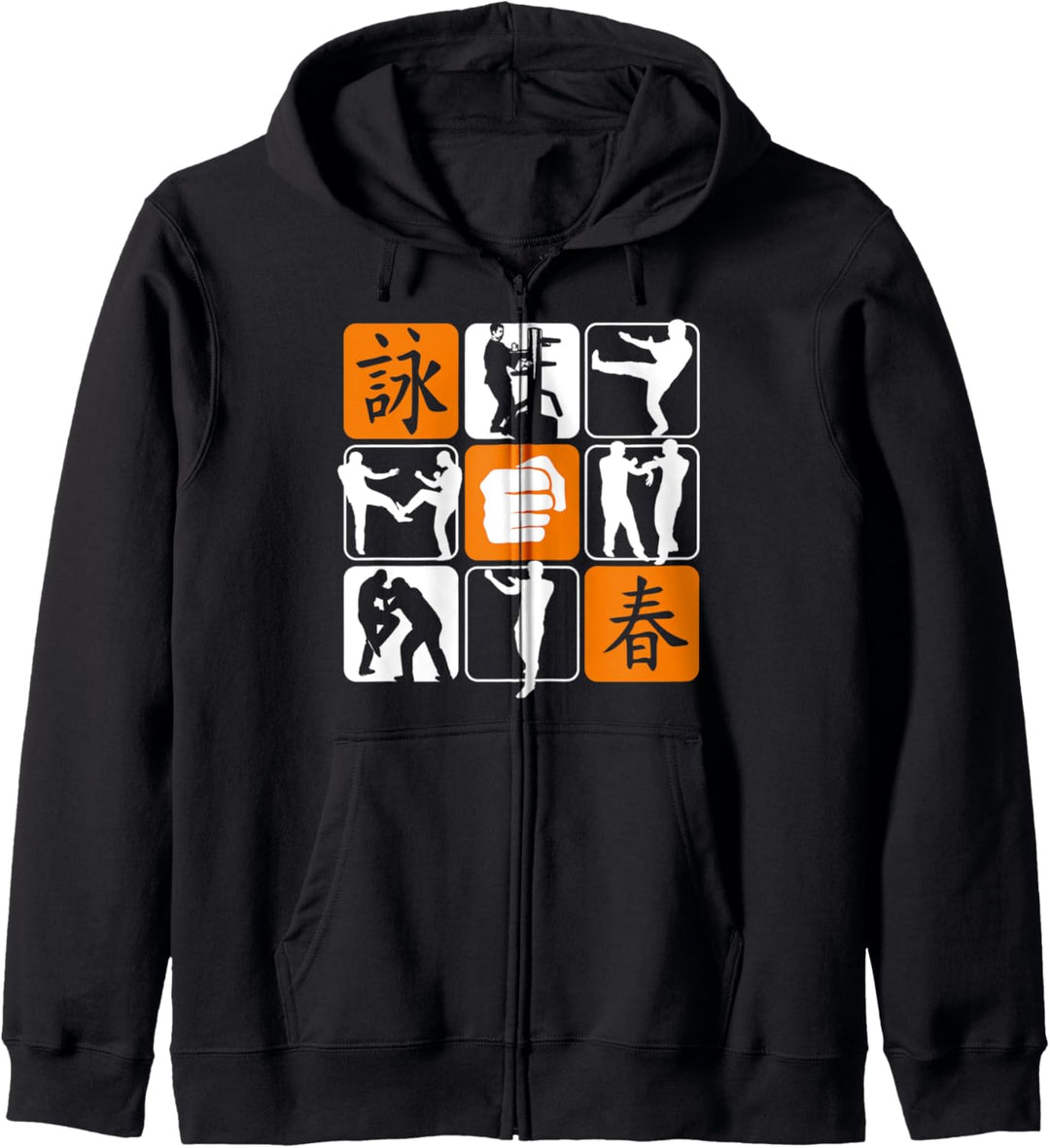 Wing Chun Ving Tsun Kung-Fu-Stil Martial Arts Kampfsportler Kapuzenjacke