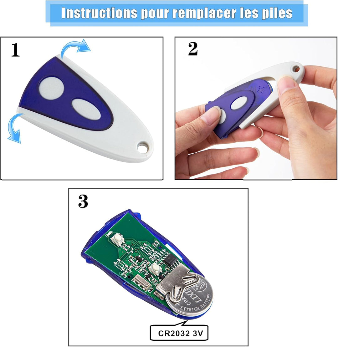 Garagentor Fernbedienung Ersatz für Novoferm Handsender kompatibel mit Novotron 502 MAX43-2, Novotro