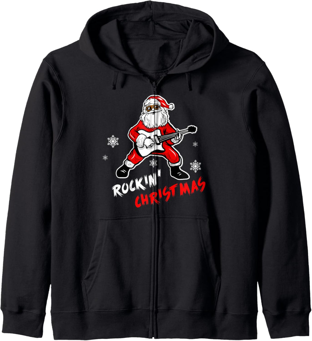 Rock'in-Weihnachts Gitarrist Geschenk Gitarrenspieler Kapuzenjacke