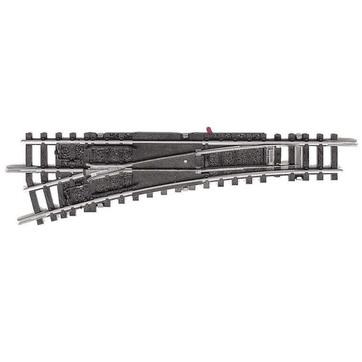 Minitrix 14938 - Manuelle Handweiche Links – Radius R4 15° - Detailgetreue Modelleisenbahn-Zubehör -