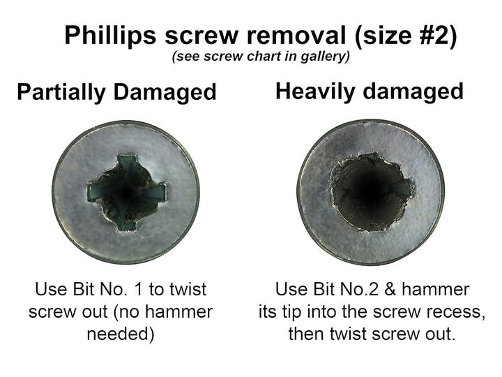 Innovative Rapid Schraubenausdreher/Entferner für Phillips Schrauben (Grösse # 2). Engineer dbz-60g