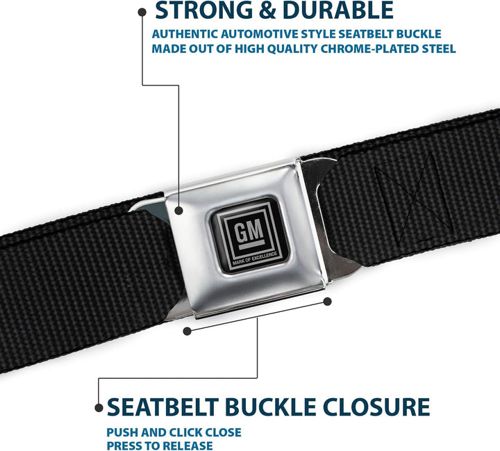 Buckle-Down Sicherheitsgurt, 2,5 cm breit, 50,8 cm lang, Schwarz - mehrfarbig - 4 cm Breit-61 cm- 97