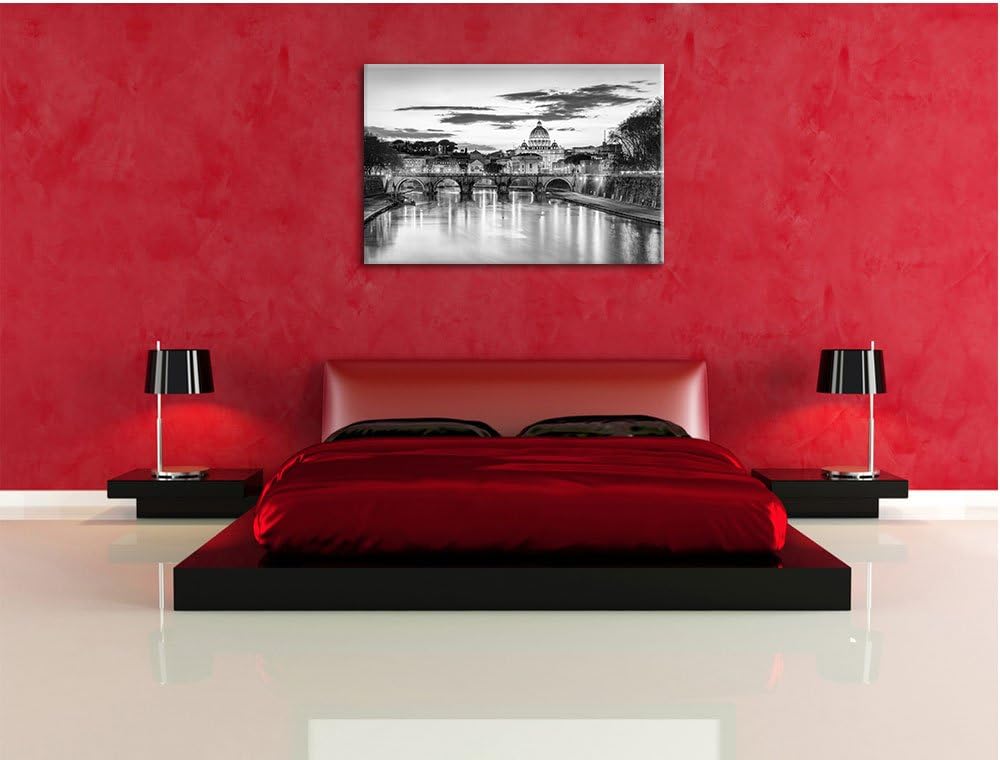 der Basilika St. Peter in Rom / 100x70cm Leinwandbild bespannt auf Holzrahmen/Wandbild Kunstdruck De