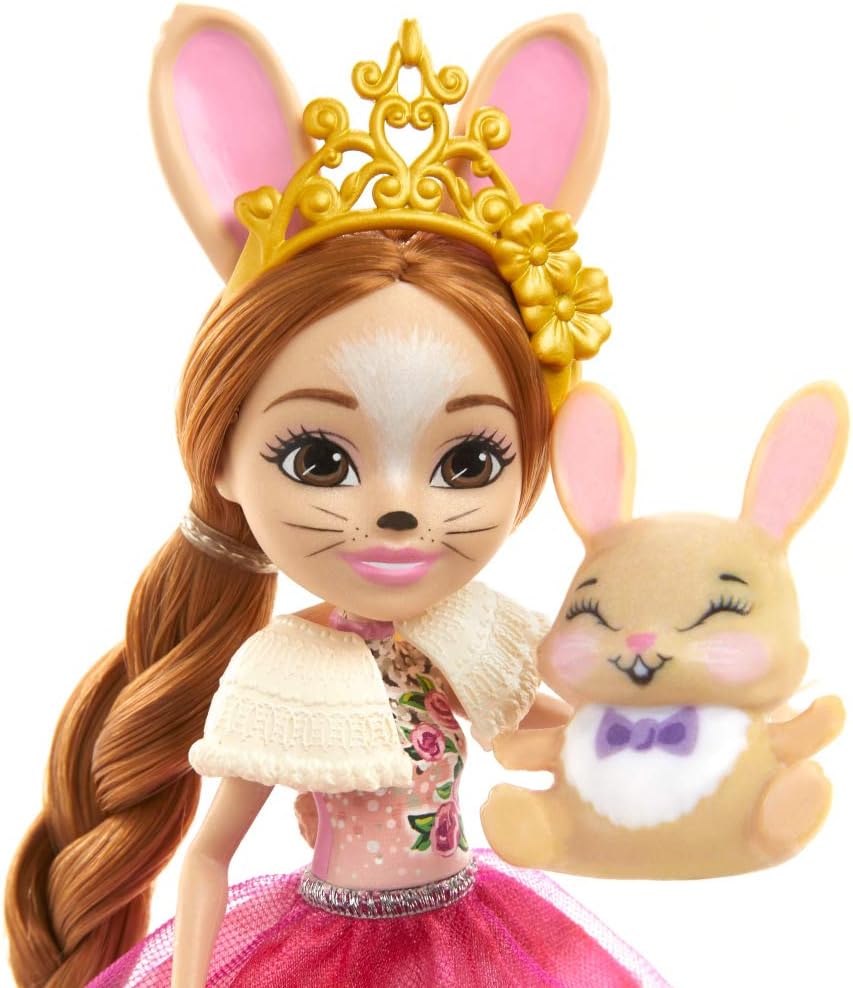 Enchantimals GYJ08 - Familien-Spielzeugset mit Hasenmädchen Brystal Bunny (15,2 cm), aus der Royals