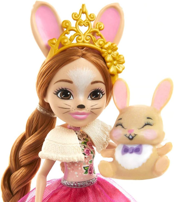 Enchantimals GYJ08 - Familien-Spielzeugset mit Hasenmädchen Brystal Bunny (15,2 cm), aus der Royals