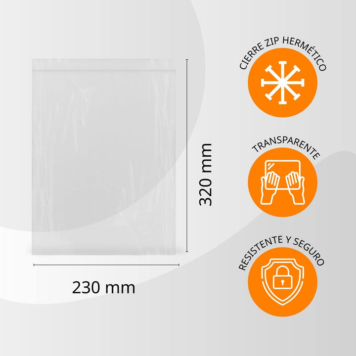 Luftdichte Beutel aus Kunststoff, transparent, ideal zum Einfrieren von Lebensmitteln, zur Aufbewahr