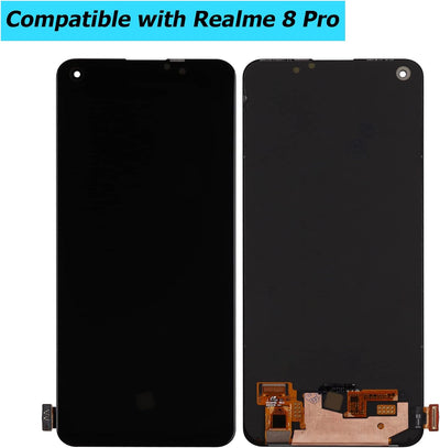 Vvsialeek Ersatz AMOLED Display Kompatibel Für Realme 8 Pro LCD Touch Screen Digitizer Assembly Glas