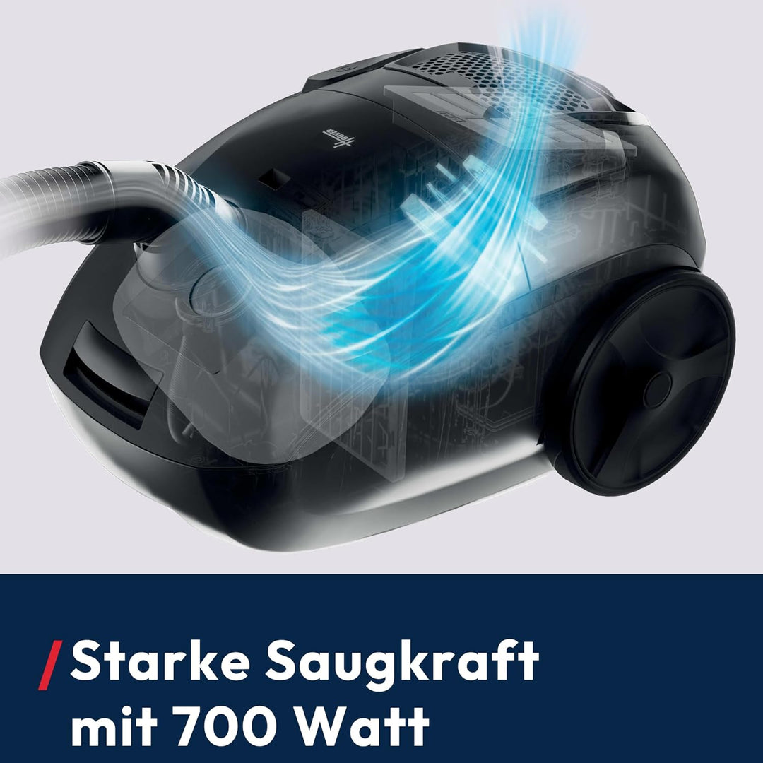 Hoover HE1 kompakter, leistungsstarker Bodenstaubsauger für Hartböden & Teppiche, EPA-Staubfilter, 2