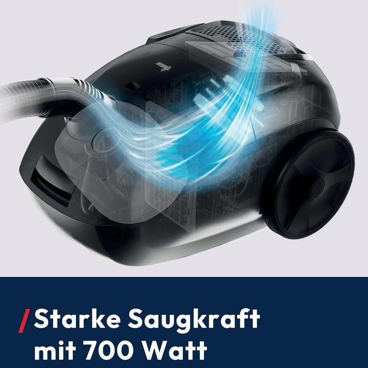 Hoover HE1 kompakter, leistungsstarker Bodenstaubsauger für Hartböden & Teppiche, EPA-Staubfilter, 2