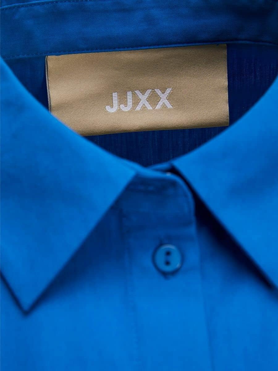 Damen Jxmission Ls Relax Shirt Noos Bluse, Blue Iolite