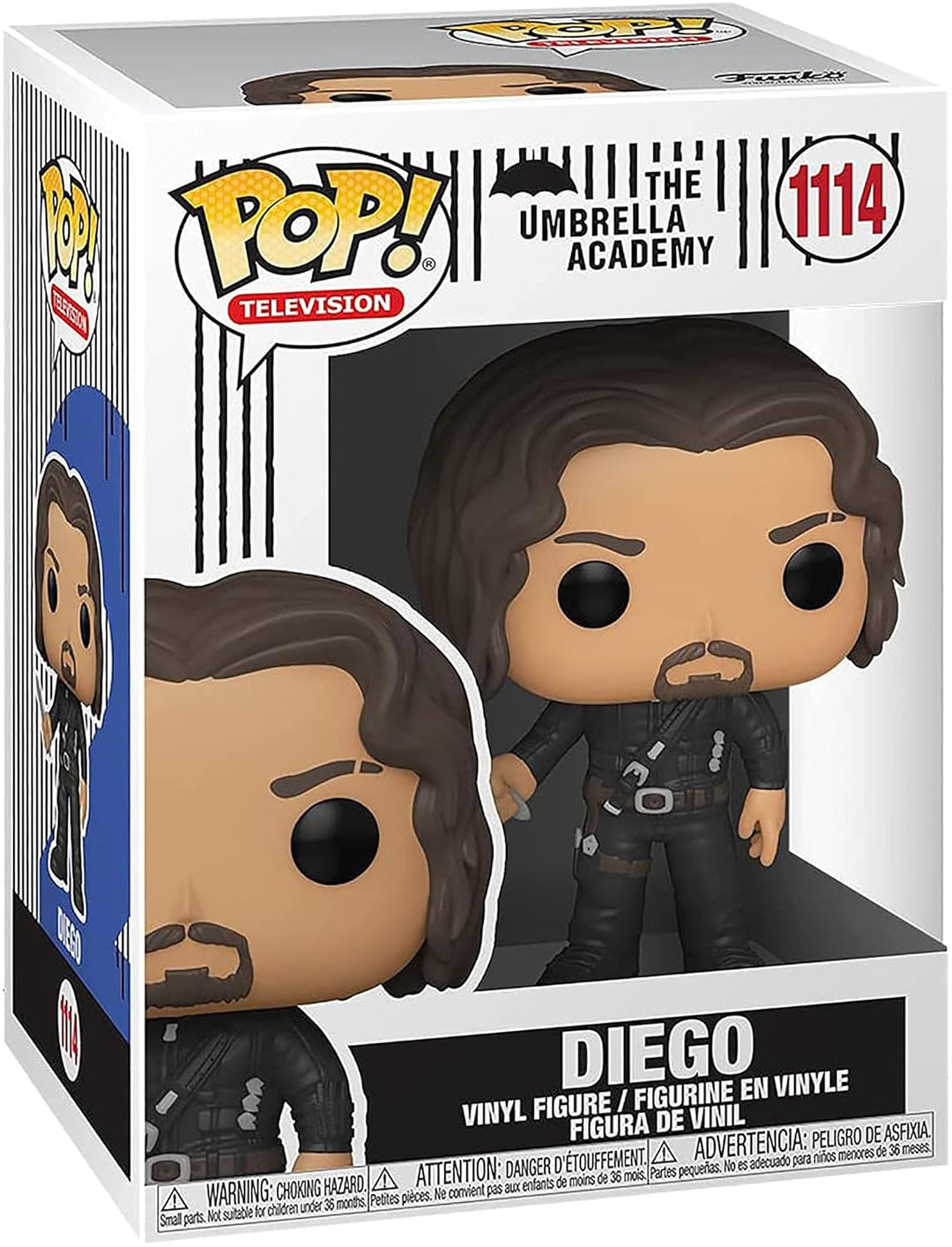 Funko Pop! TV: Umbrella Academy - Diego Hargreeves Vinyl - Vinyl-Sammelfigur - Geschenkidee - Offizi