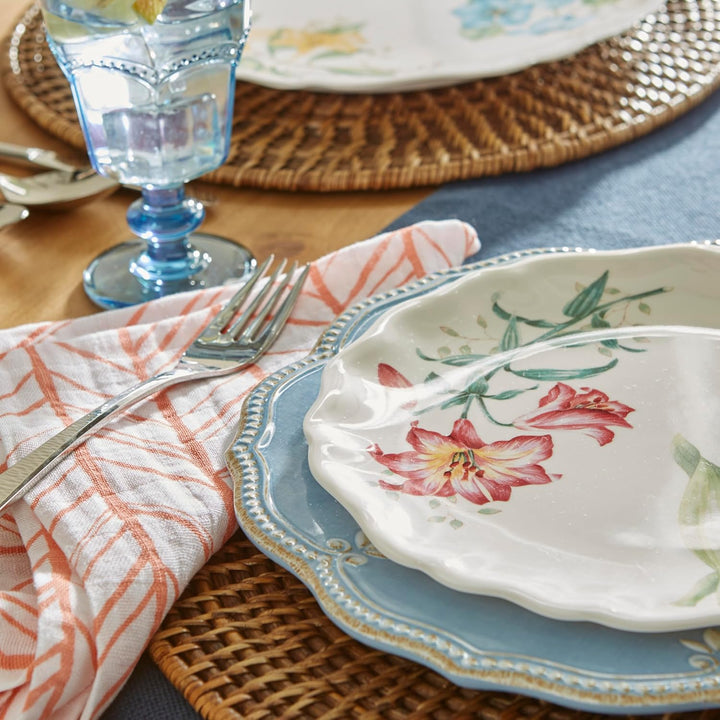 Lenox 856372 Butterfly Meadow Melamine Teller, weiss Akzent-Teller, Akzent-Teller