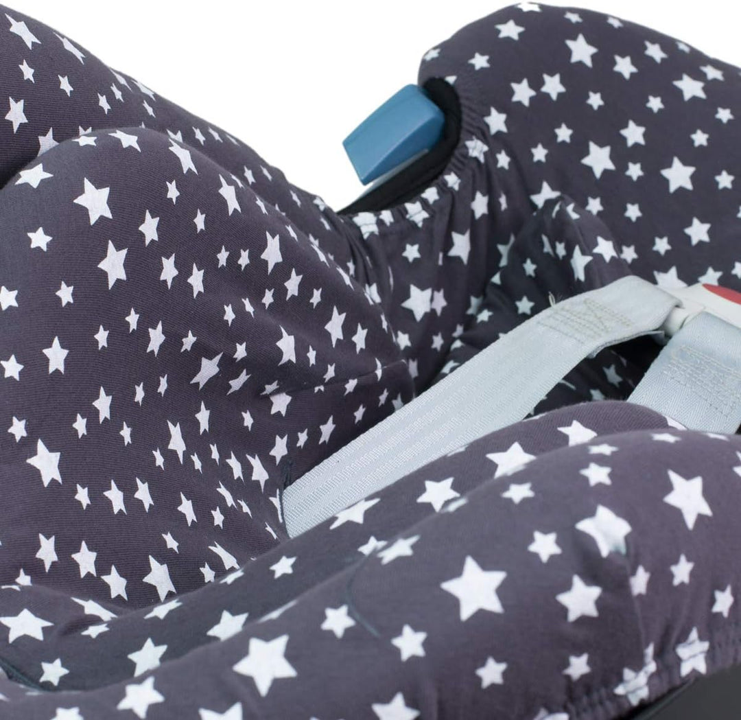 JYOKO Kids SitzBezug kompatibel mit Cybex Aton Cloud-Q-M-2-4-5 (ATON 4, Winter Sky)