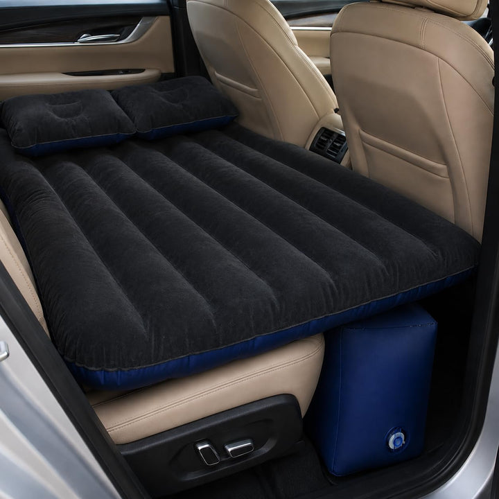 Auto Luftmatratze 138x85cm Aufblasbare Matratze für Rücksitz &amp; Kofferraum, Tragbares Auto Reisebett