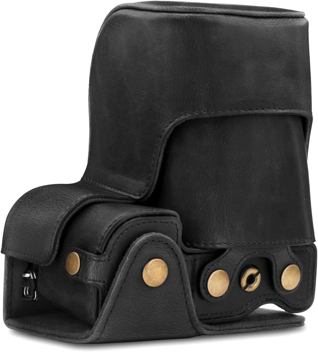 MegaGear MG1660 Ever Ready Kameratasche aus Leder, kompatibel mit Sony Alpha A6100, A6400 (18-135 mm