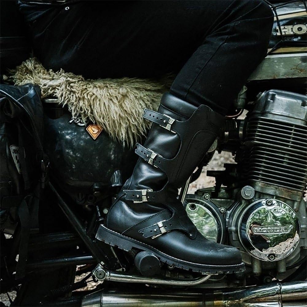 Stylmartin Continental Unisex Motorradstiefel 44 EU Schwarz, 44 EU Schwarz