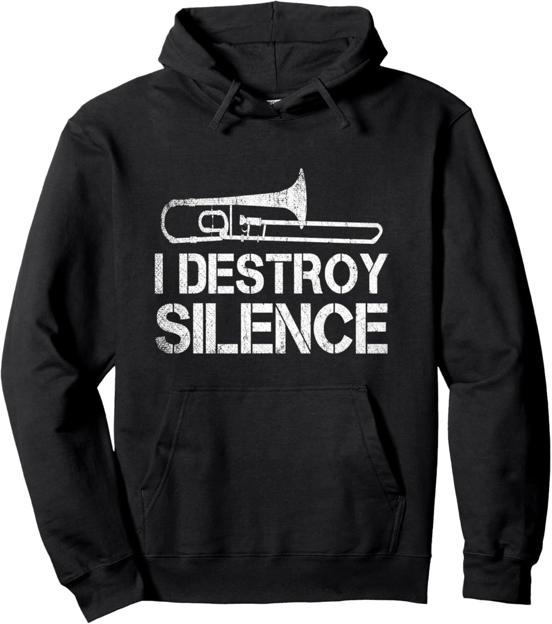 Jazz Musik Posaunist Geschenk Musikinstrument Posaune Pullover Hoodie