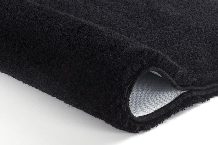 Kleine Wolke 5405926360 Badteppich Relax 60 x 100 cm schwarz, 60 x 100 cm Schwarz