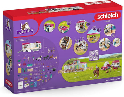 schleich 42619 HORSE CLUB Pferdetransporter, 227 Teile Spielset mit Transporter, 3 x schleich Pferde