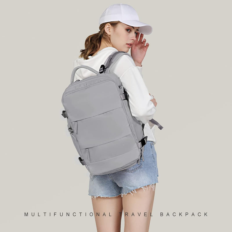 SZLX Grosser Reiserucksack Damen,Ryanair Handgepäck 40x20x25 Rucksack 45x36x20 Easyjet mit USB ansch