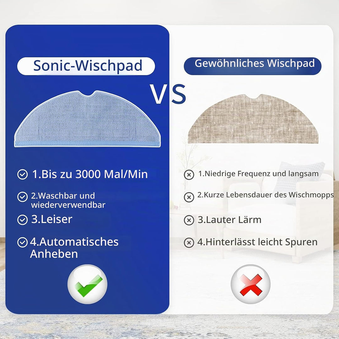 KEEPOW 8 Wischtücher für Roborock S8 S8+ S8 Pro Ultra/ S7/ S7 Maxv Ultra